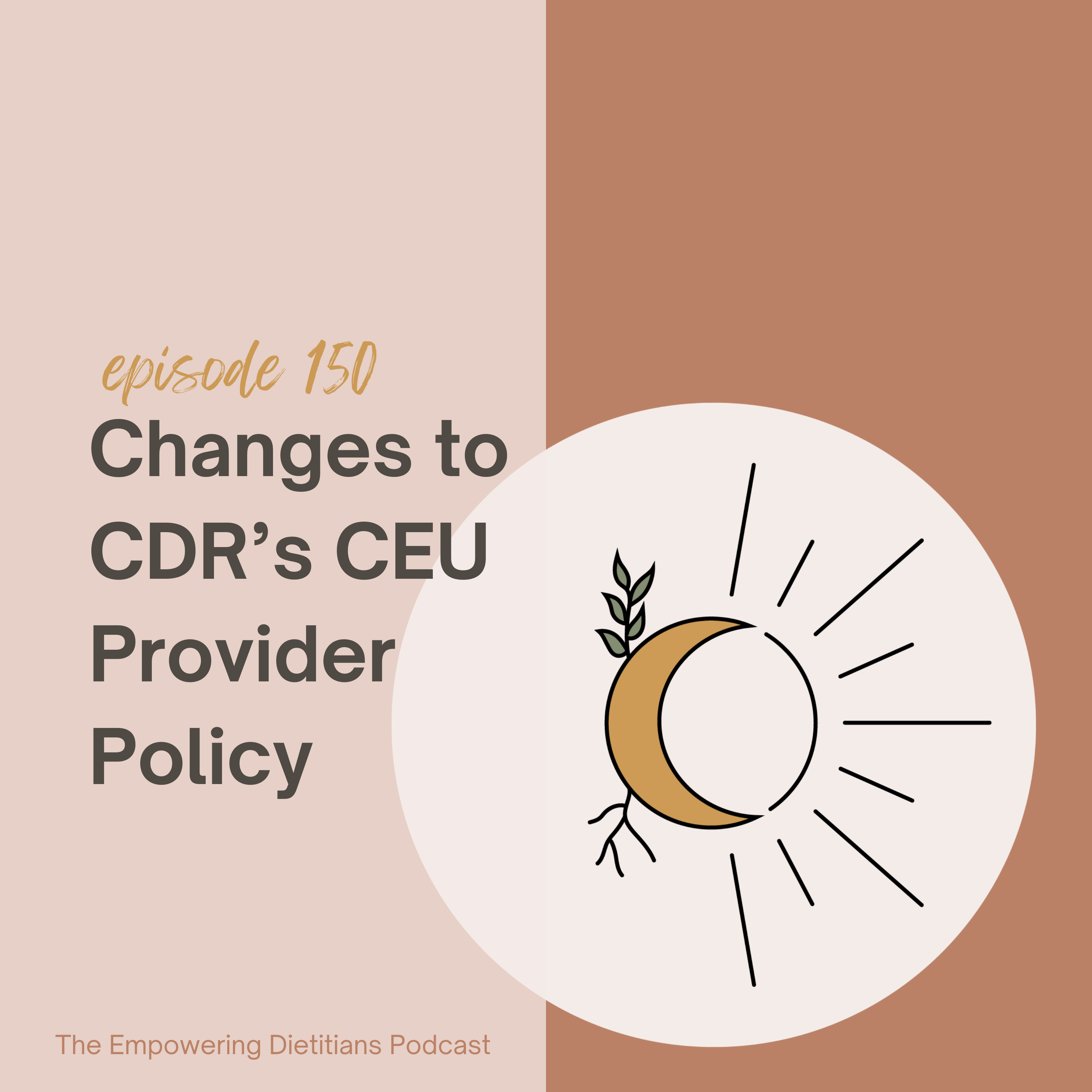 Changes to CDR's CEU Provider Policy