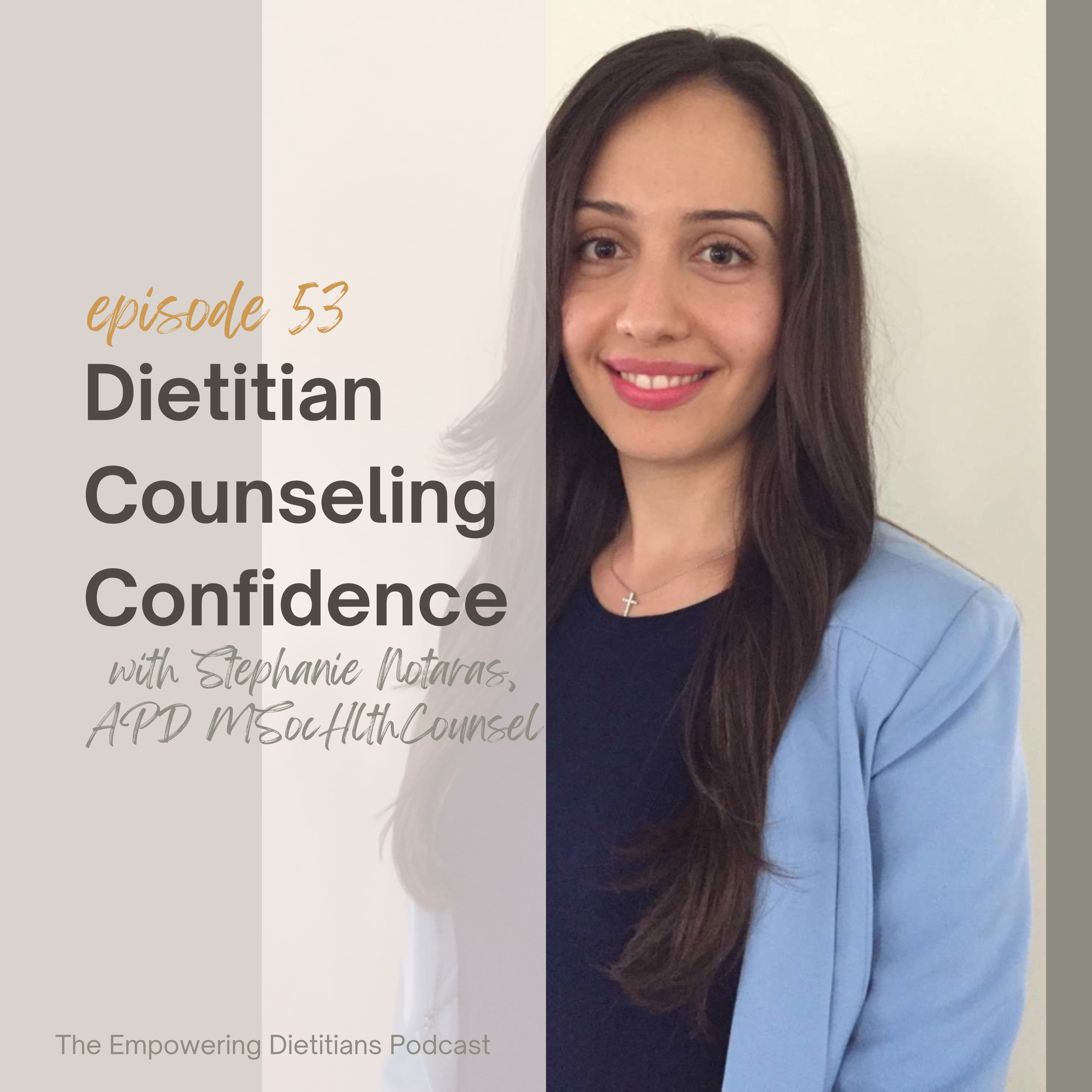dietitian counseling confidence with stephanie notaras