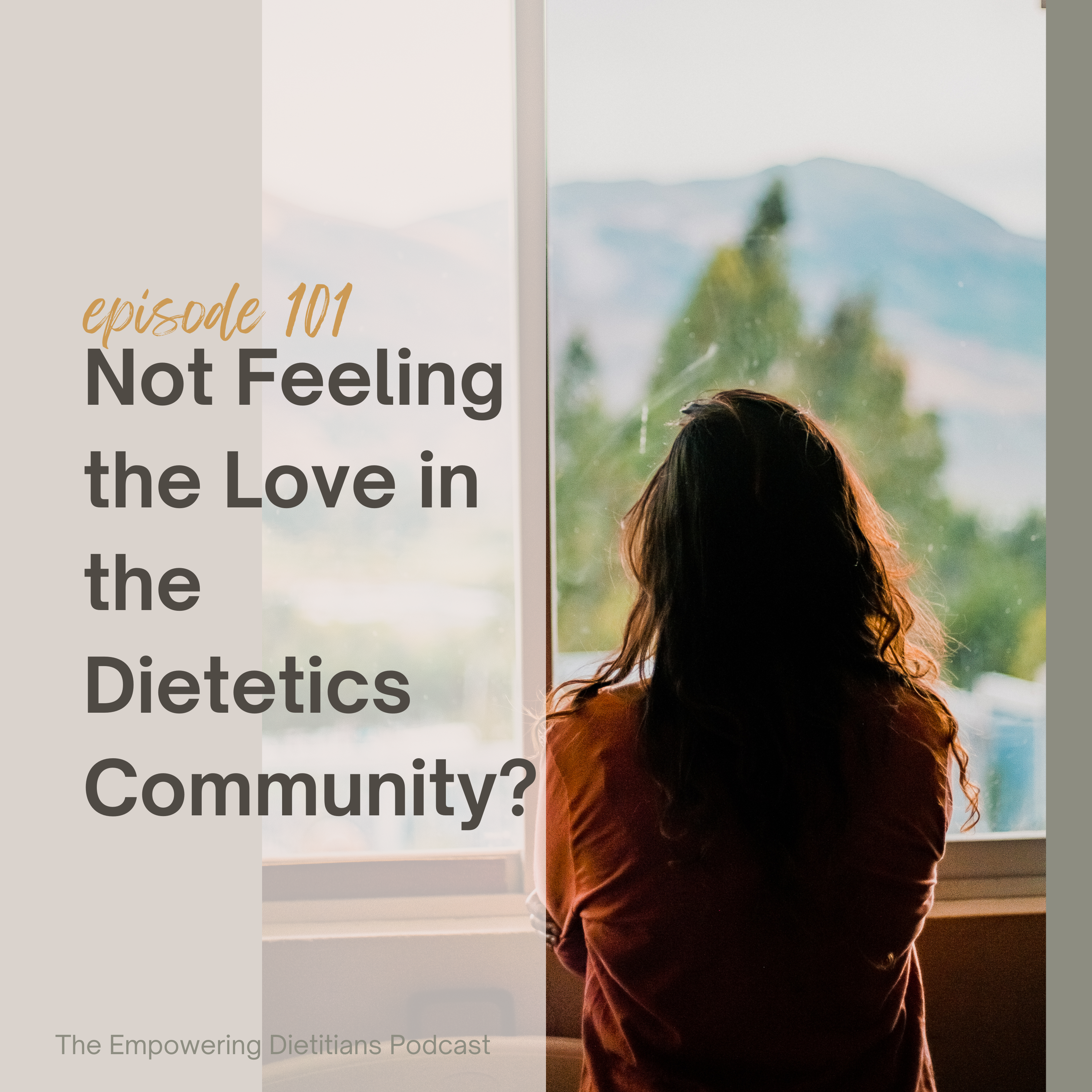 not feeling the love in the dietetics community