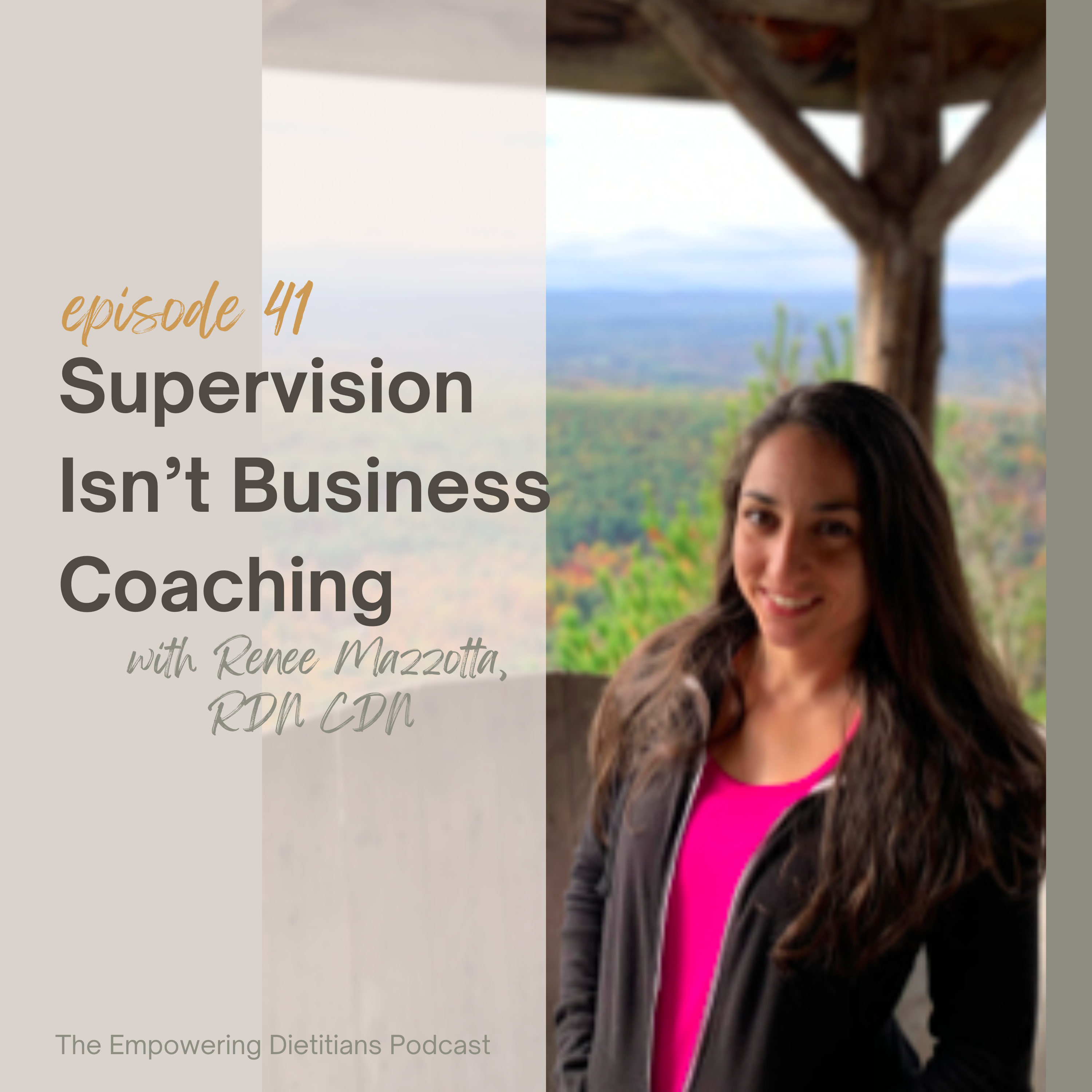 supervision isn't business coaching with renee mazzotta