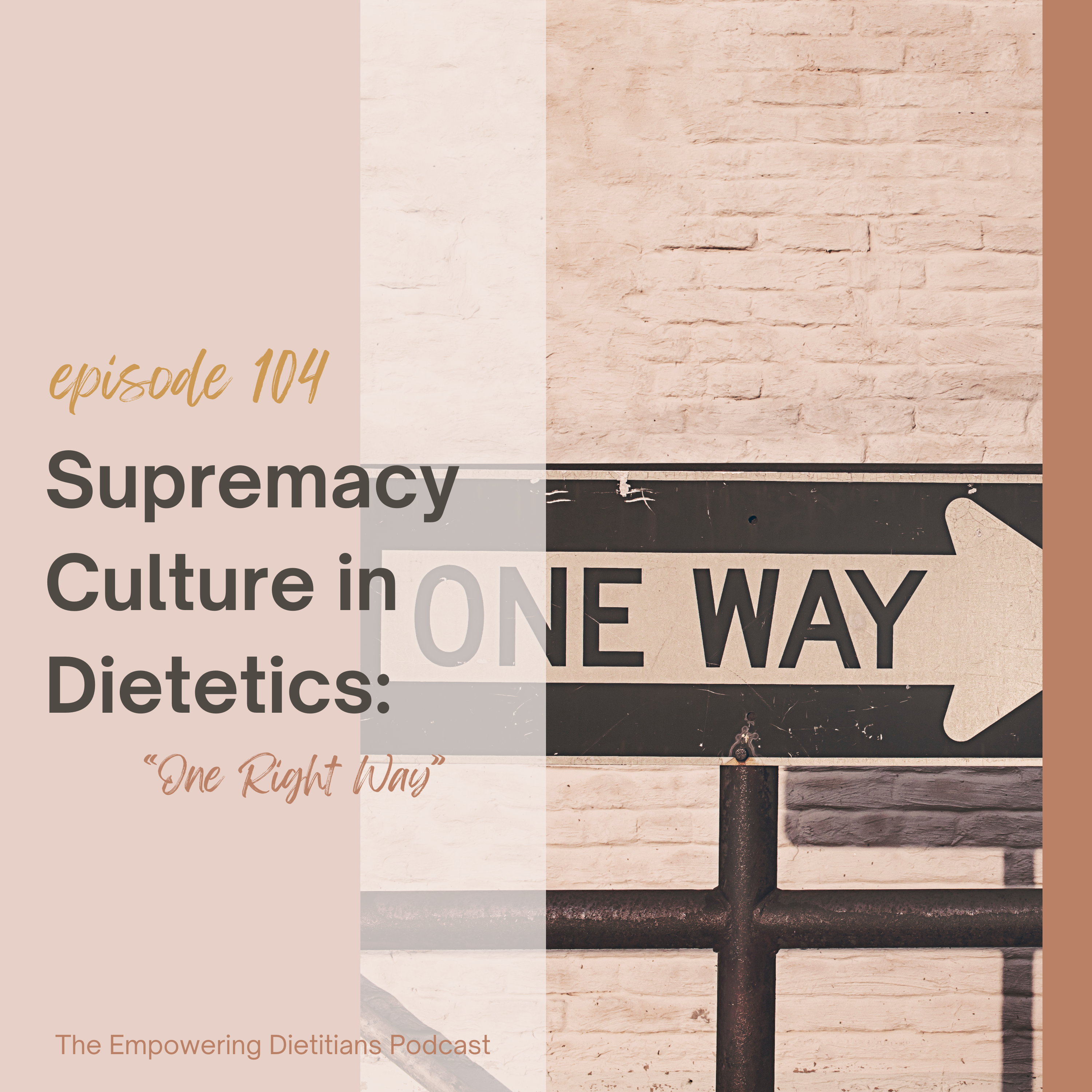 supremacy culture in dietetics - one right way