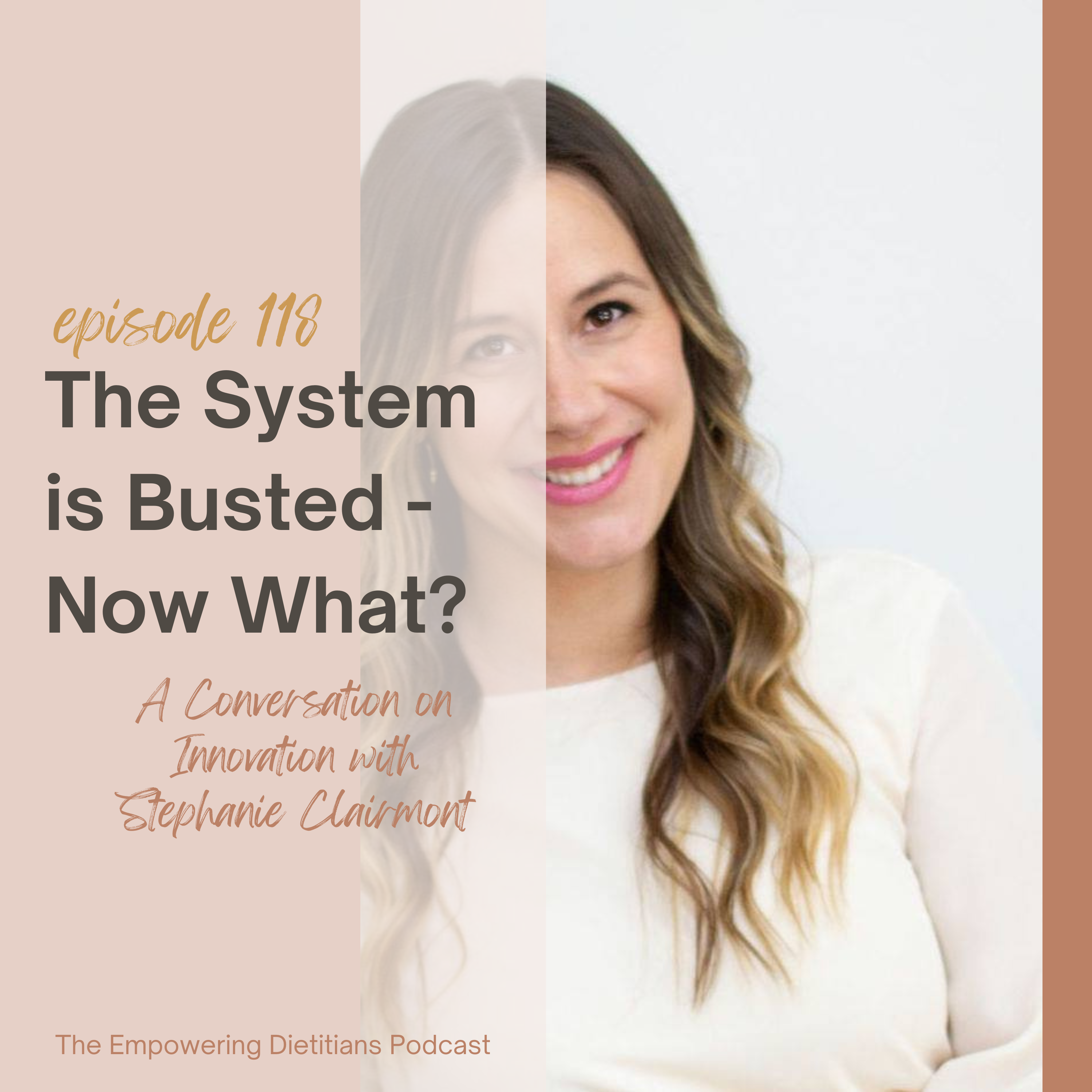 the system is busted now what? A Conversation on Innovation with stephanie clairmont