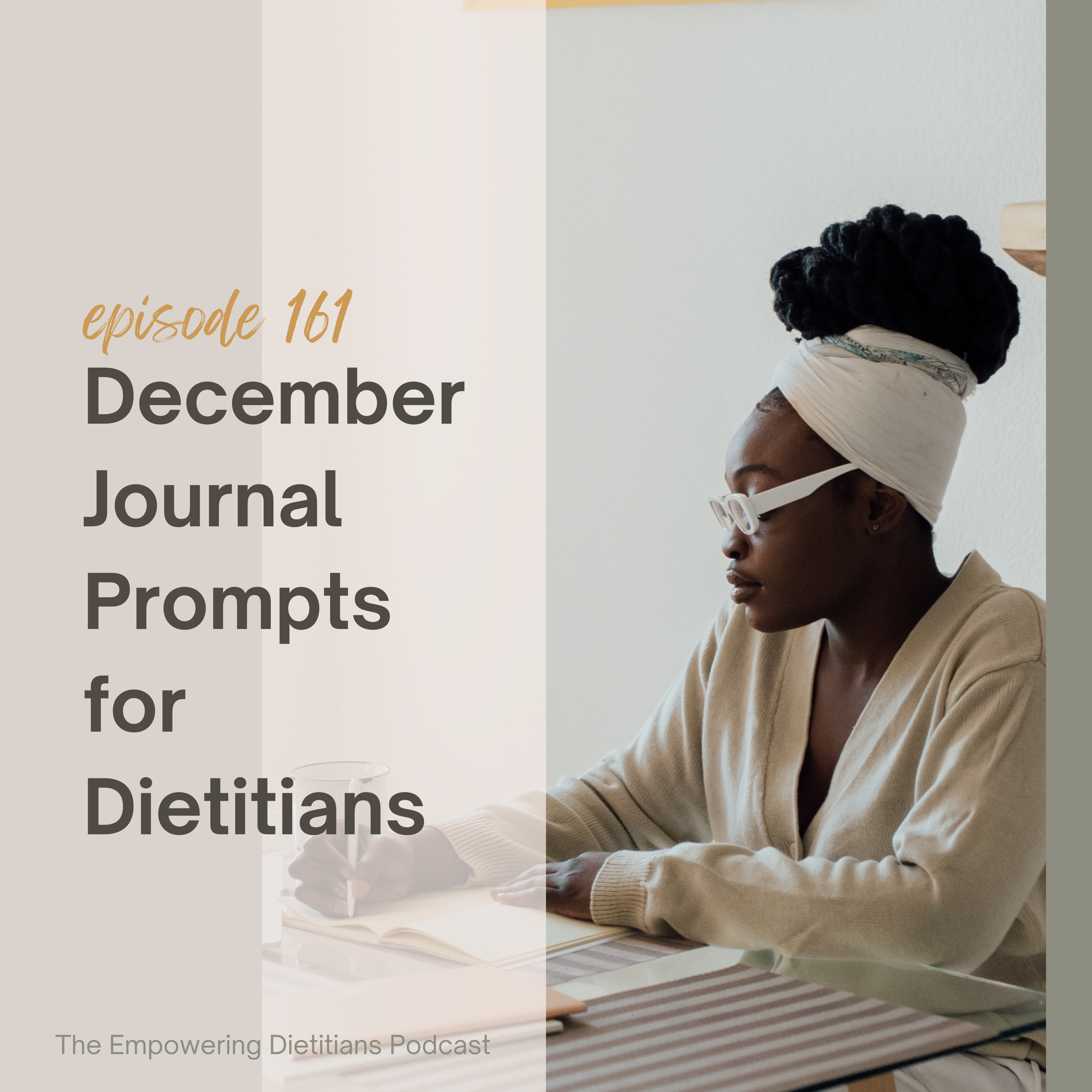 December Journal Prompts for Dietitians